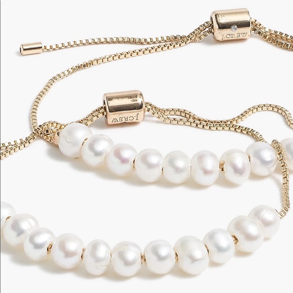 J. CREW Freshwater Pearl Set of Two Bracelets - Picture 2 of 2